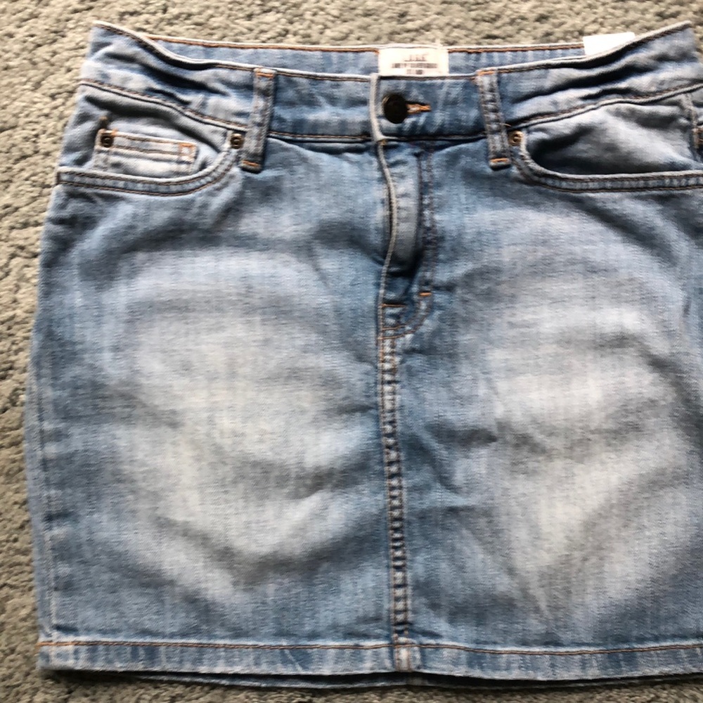 Blue Jean Skirt light blue size 6 H&M